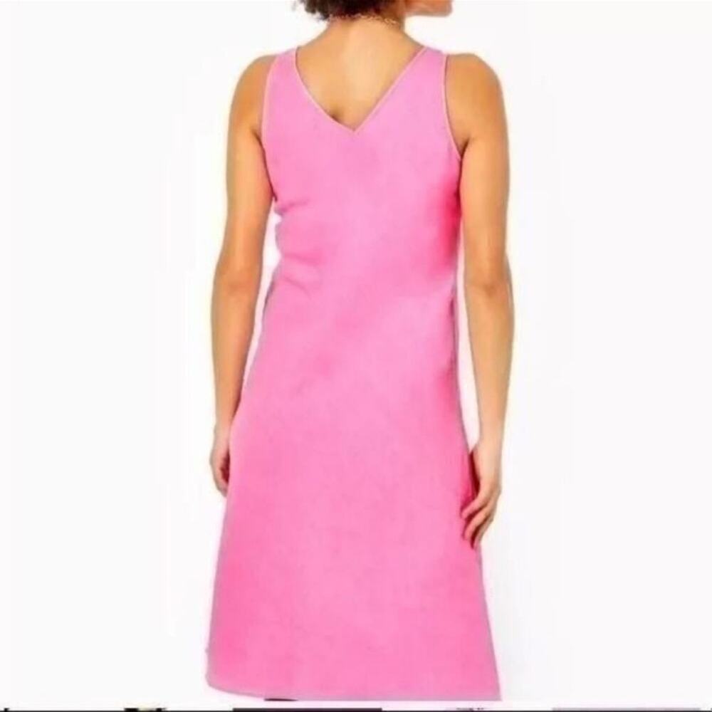 Lilly Pulitzer NWT Women's Florin Sleeveless
Linen Midi Dress pink Isle Small - Picture 7 of 9